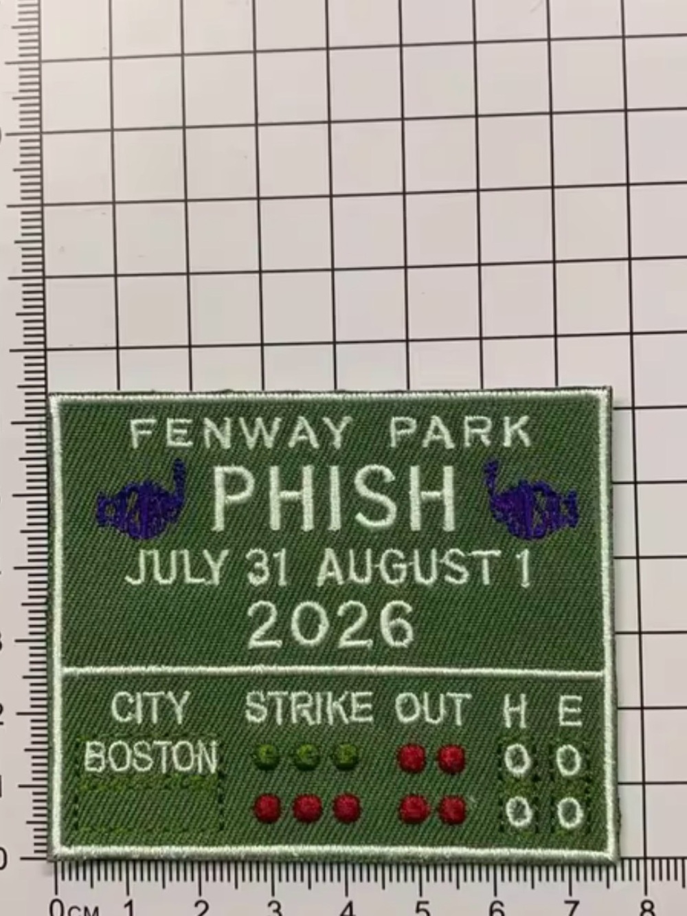 Fenway Park Phish Limited Edition 2026 Concert Patch - Picture 2 of 2